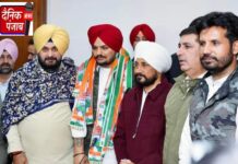 पंजाबी गायक सिद्धू मुसेवाला कांग्रेस में शामिल