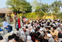 Red Swastik society Pb branch LDH organized regarding traffic rules and cyber crime prevention program