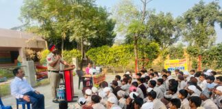 Red Swastik society Pb branch LDH organized regarding traffic rules and cyber crime prevention program