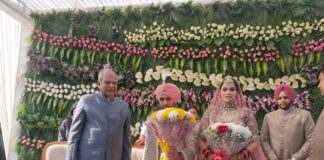 नयागांव के ऐक रिर्जोट में पंजाब के राज्यपाल महामहिम बनवारी लाल पुरोहित भारी सुरक्षा के बीच पहुंचें ।