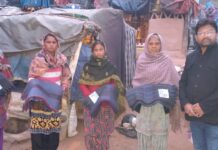 ठंड व शीत लहर को देखते हुए पीसमेकर्स फाउंडेशन की तरफ से प्रधान श्री रॉबर्ट खोसला और टीम द्वारा गरीब तथा जरूरतमंद लोगो को कम्बल बांटें ।