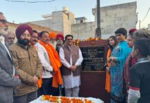 ਵਾਰਡ ਨੰਬਰ ਇੱਕ ‘ਚ ਗਲੀਆਂ ਦੇ ਵਿਧਾਇਕ ਬੱਗਾ ਵਲੋਂ ਨਵੀਨੀਕਰਣ ਦਾ ਕੀਤਾ ਉਦਘਾਟਨ